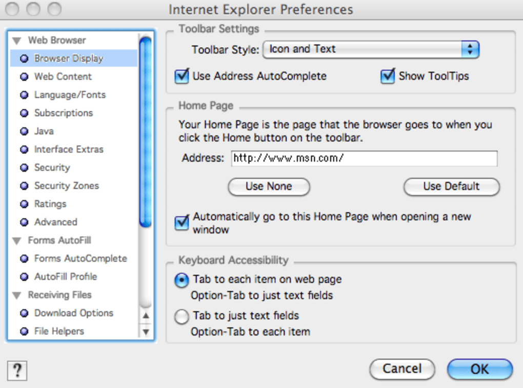 Internet 6 explorer for mac